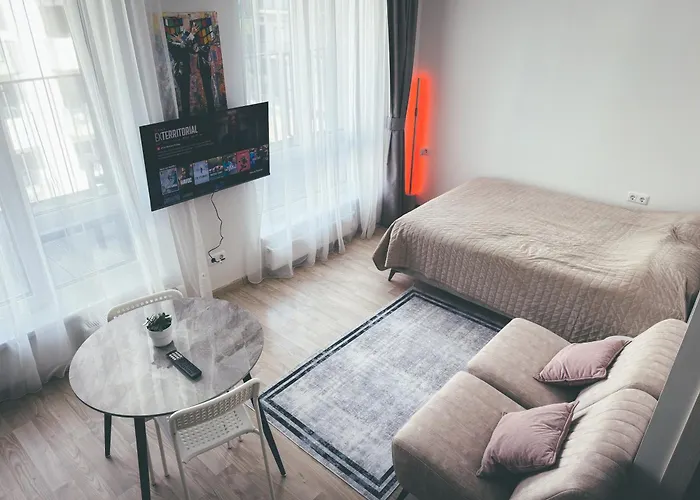 With A Large Balcony